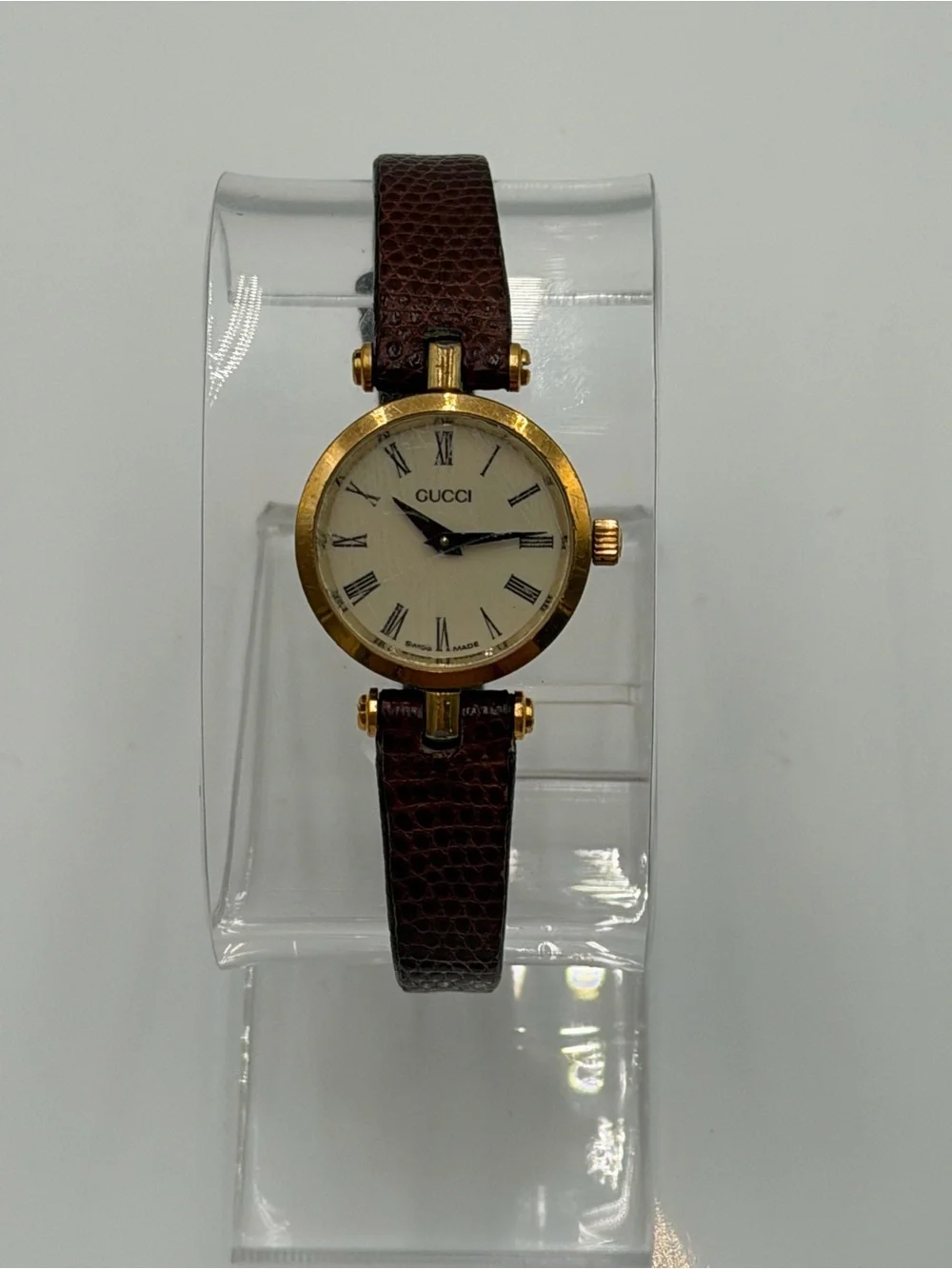 Vintage Gucci 2000L Sherry Web Stripe Watch